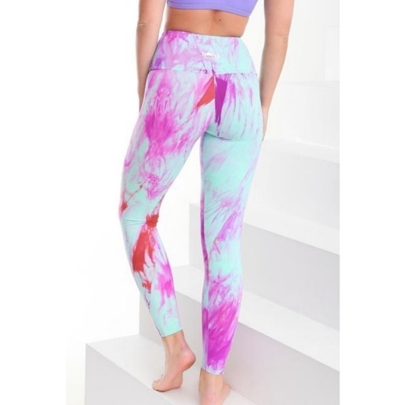Booty by Brabants Marble Slim Fit Leggings Fuchsia - Picture 2 of 13
